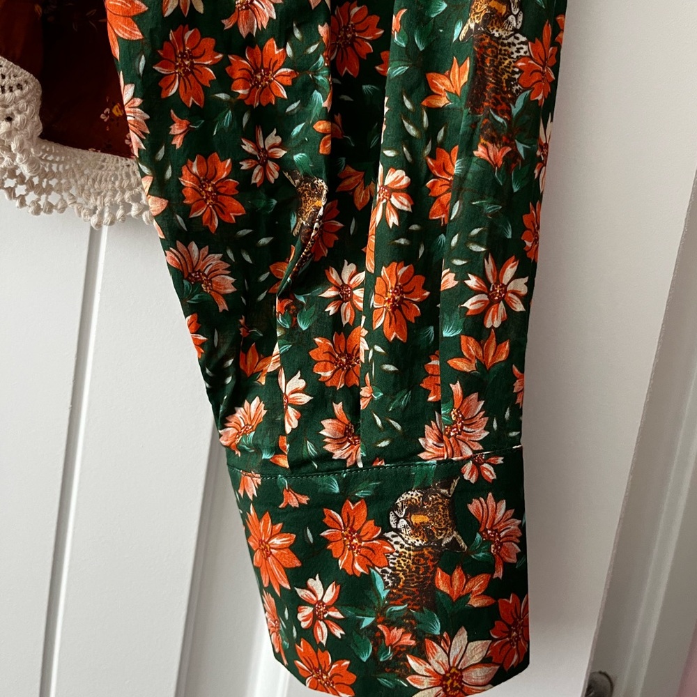 FARM Rio Multi-Print Floral Ruffled Peasant Blouse - Picture 5 of 11